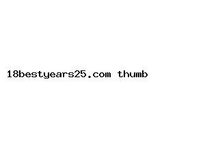 18bestyears25.com